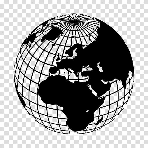 world clipart black and white pngs