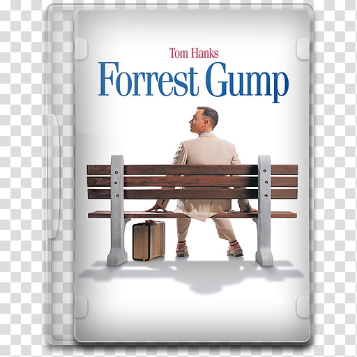 Movie Icon , Forrest Gump, Forrest Gump DVD case transparent background PNG clipart
