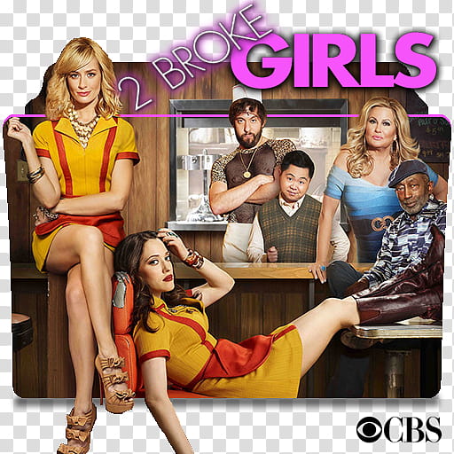 Broke Girls series and season icons,  Broke Girls ( transparent background PNG clipart