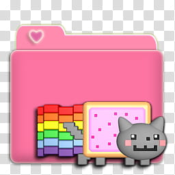 Folders Nyan Cat, nyan cat folder transparent background PNG clipart