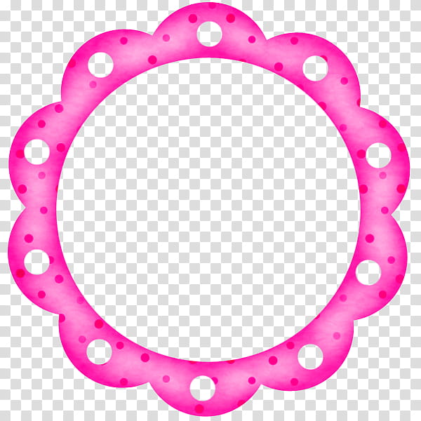 round pink frame transparent background PNG clipart