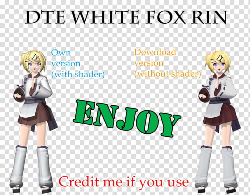 [CLOSED!]DTE White Fox Rin transparent background PNG clipart