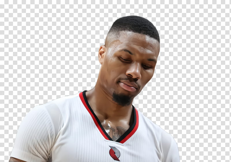 Damian Lillard, Basketball Player, Microphone, Shoulder, Facial Expression, Forehead, Neck, Nose transparent background PNG clipart