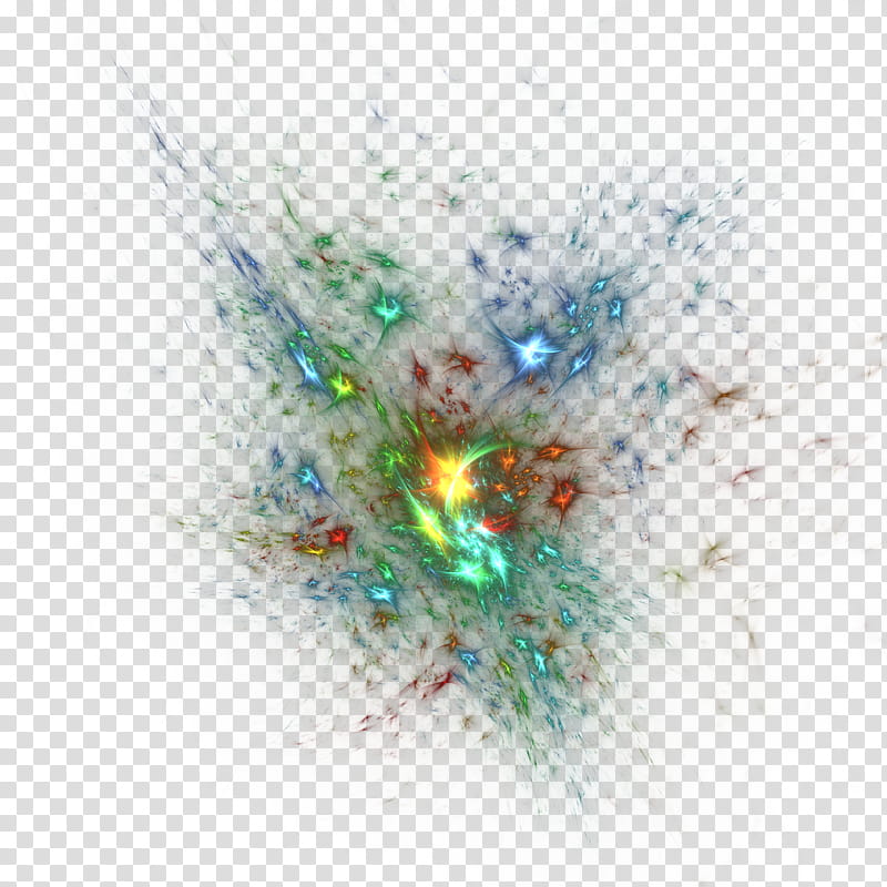 Fractal  , multicolored splash art transparent background PNG clipart