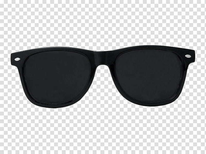 black framed sunglasses transparent background PNG clipart