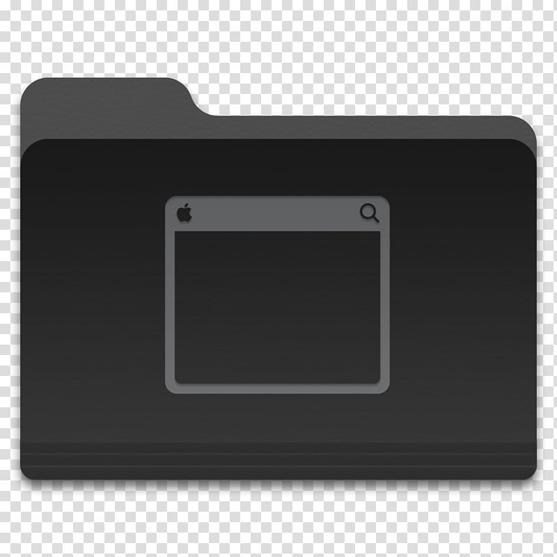 Dark Folder for Mac, Desktop icon transparent background PNG clipart
