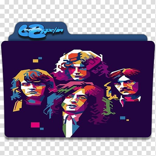 Led Zeppelin Folder Icon  transparent background PNG clipart