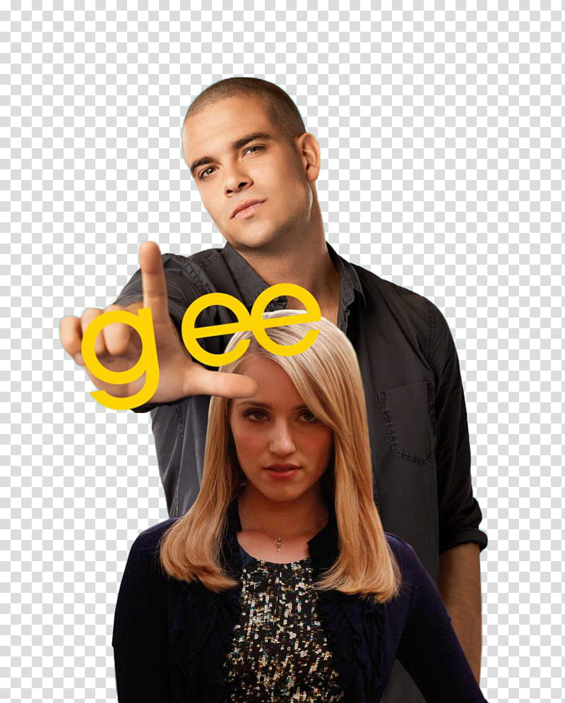 Glee Season  Quinn and Puck Promotional transparent background PNG clipart