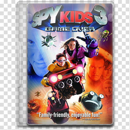 Movie Icon Mega , Spy Kids , Game Over, Spy Kids  Game Over poster transparent background PNG clipart