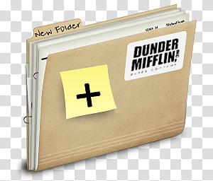 The Office Collection, Dunder Mifflin file folder transparent background PNG clipart thumbnail
