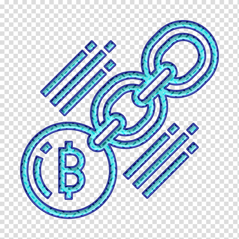 Blockchain icon Chain icon, Text, Line, Symbol transparent background PNG clipart