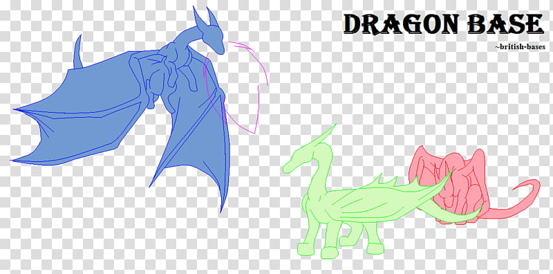 Base  Dragons requested, three assorted-color dragons art transparent background PNG clipart