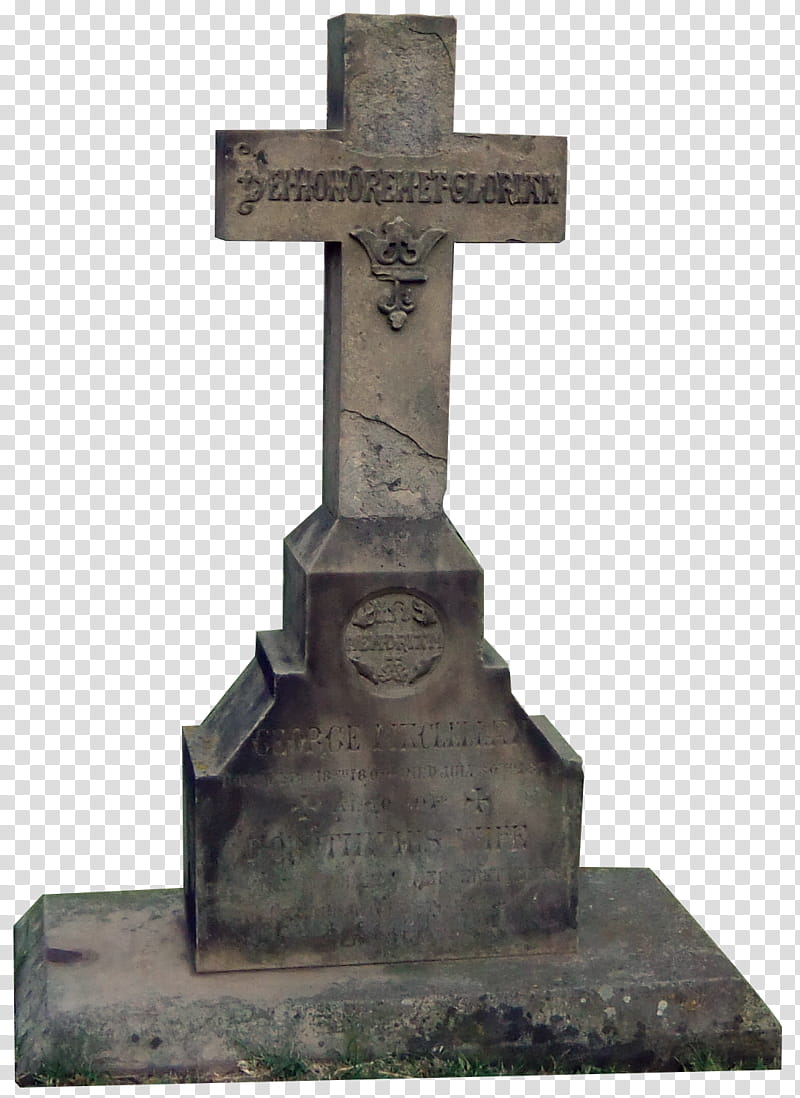 Tombstone Cross, cross statue transparent background PNG clipart