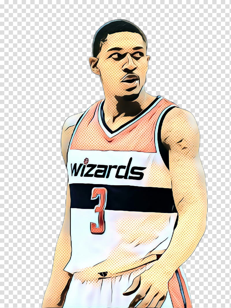 pop art retro vintage, Wrestling Singlets, Tshirt, Basketball, Sleeveless Shirt, Outerwear, Washington Wizards, Basketball Player transparent background PNG clipart