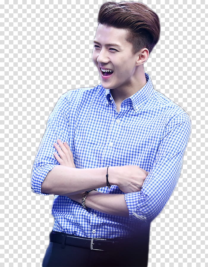 Sehun, man crossing his arms transparent background PNG clipart