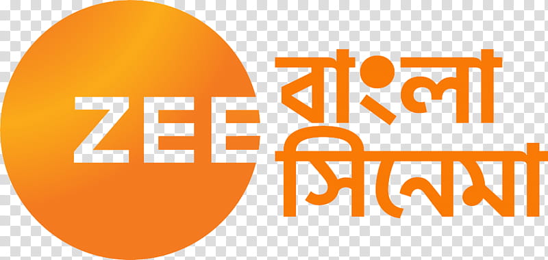 Cinema Logo, Zee Bangla Cinema, Zee Cinema, Bengali Language, Zee Entertainment Enterprises, Film, Orange, Text transparent background PNG clipart