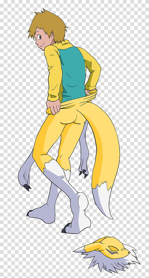T.K. into Renamon , man in animal costume anime character transparent background PNG clipart