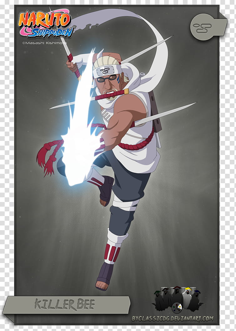 Killer Bee, Naruto Shippuden Killer Bee transparent background PNG clipart