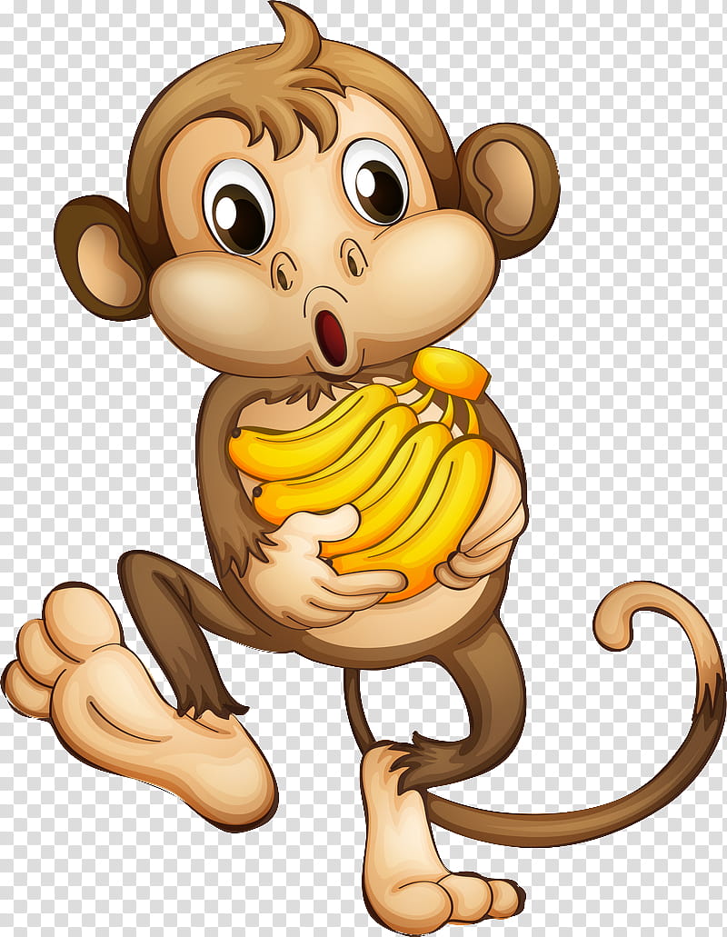Monkey, Cartoon, Drawing, Animation, Monkey Bananas, Collage, Mouse, Pest transparent background PNG clipart