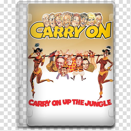 Movie Icon Mega , Carry on Up the Jungle, Carry On Up The Jungle DVD case transparent background PNG clipart