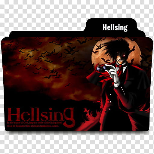 Anime Folders, hellsing icon transparent background PNG clipart