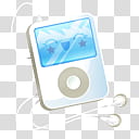 , white classic iPod illustration transparent background PNG clipart