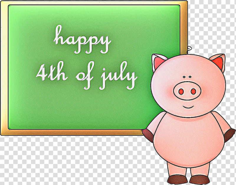 Fourth Of July, 4th Of July, Independence Day, Pig, Happiness, Malese Jow, Vampire Diaries, Cartoon transparent background PNG clipart