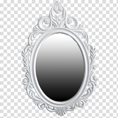 Silver Circle, Mirror, Frames, Rococo, Painting, Ornament, Baroque, Wood Carving transparent background PNG clipart