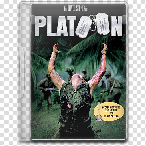 Movie Icon , Platoon, Platoon DVD case transparent background PNG clipart
