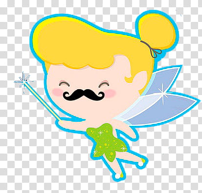 fairy with mustache and wand illustration transparent background PNG clipart