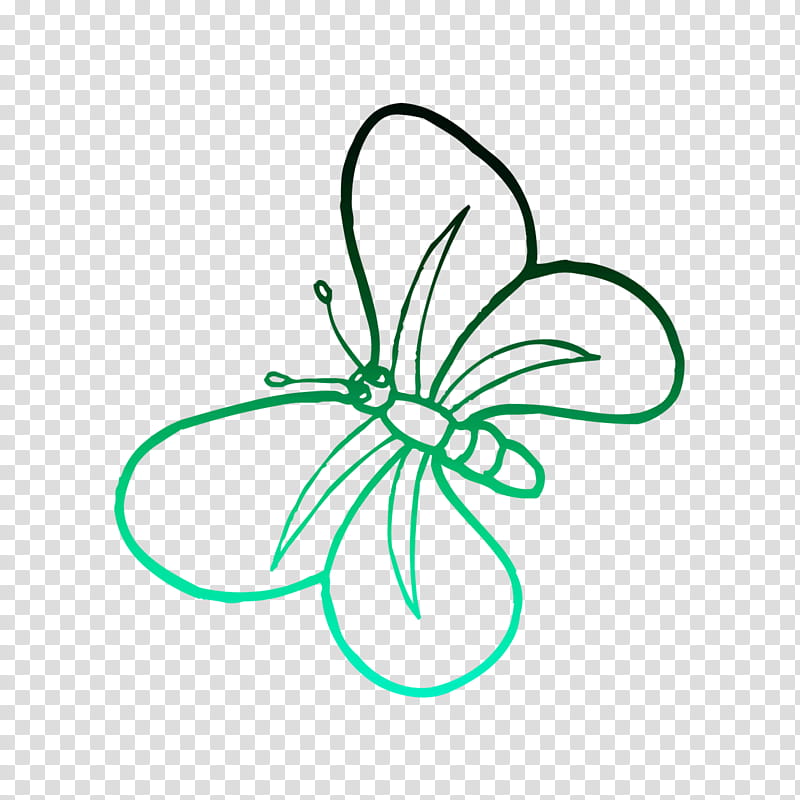 Green Leaf, Butterfly, Plant Stem, Line Art, Plants, Lepidoptera, Symbol transparent background PNG clipart