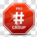 Deviant Art Member Badges, red and white Pro # Group board art transparent background PNG clipart
