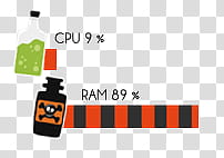 Cpu Y ram halloween, untitled transparent background PNG clipart
