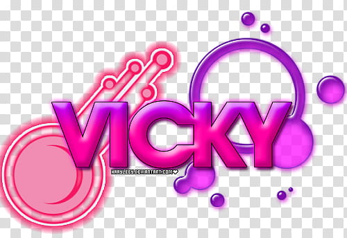 Vicky texto  transparent background PNG clipart