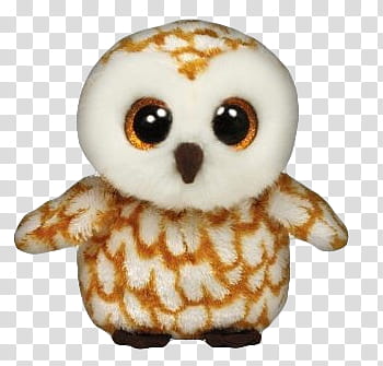 white and brown owl plush toy transparent background PNG clipart