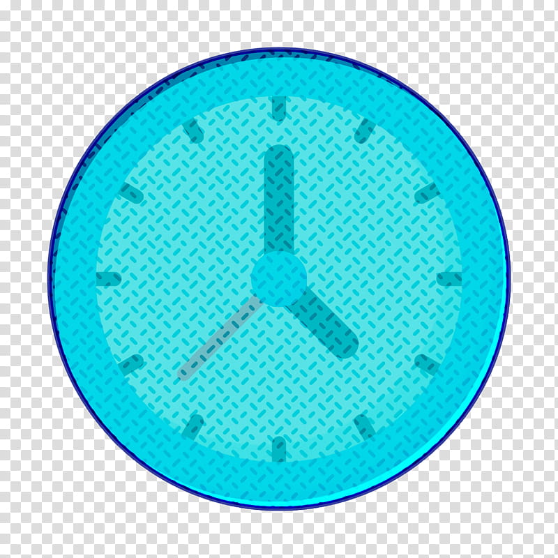 Clock icon Time icon Academy icon, Aqua, Turquoise, Blue, Teal, Circle, Azure, Electric Blue transparent background PNG clipart