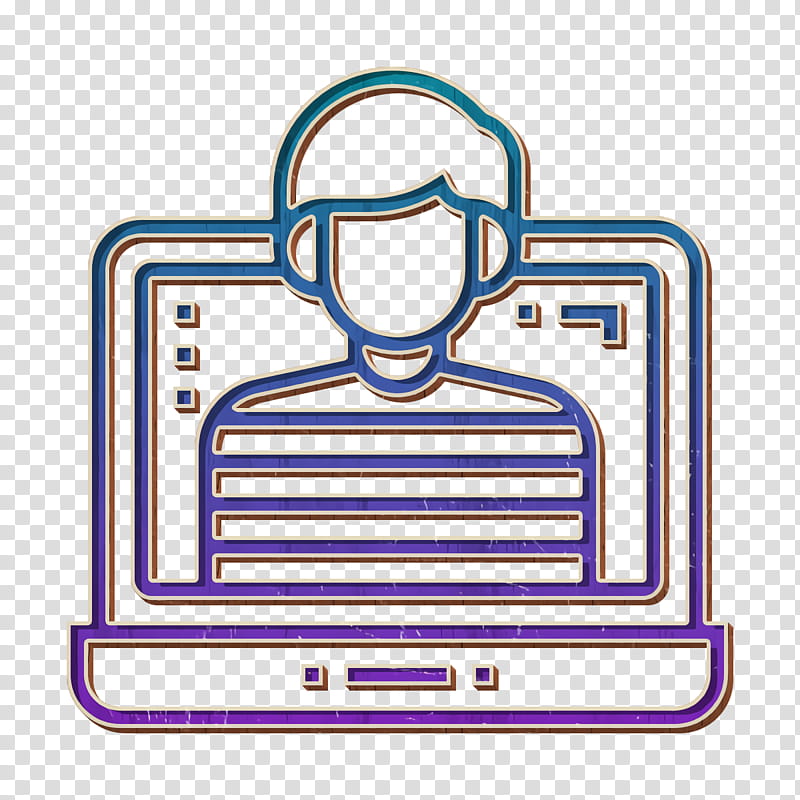 User icon Hacker icon Cyber Crime icon, Line, Rectangle, Line Art transparent background PNG clipart