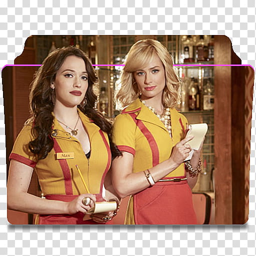 Broke Girls series and season icons,  Broke Girls S ( transparent background PNG clipart