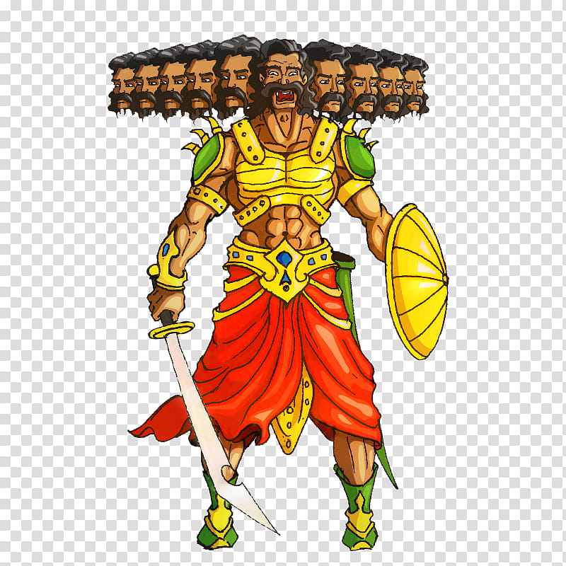 Diwali Design, Dussehra, Ravana, Durga Puja, Festival, Muscle, Mythology, Costume Design transparent background PNG clipart