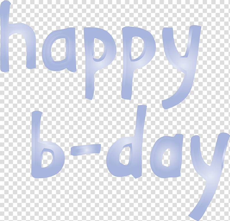 Happy B-Day Calligraphy Calligraphy, Happy BDay Calligraphy, Text, Logo, Electric Blue transparent background PNG clipart