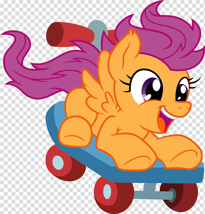 Good day for a ride, yellow My Little Pony transparent background PNG clipart