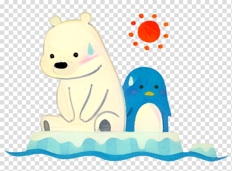 Best Polar bear asking for help Illustration download in PNG & Vector format
