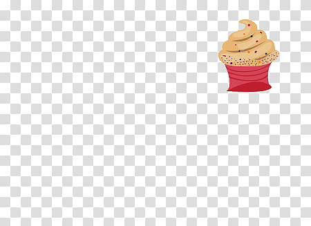 Cupcake Cut, drawing of a brown and red cupcake transparent background PNG clipart