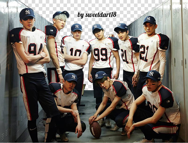 EXO Love Me Right, men wearing uniforms transparent background PNG clipart