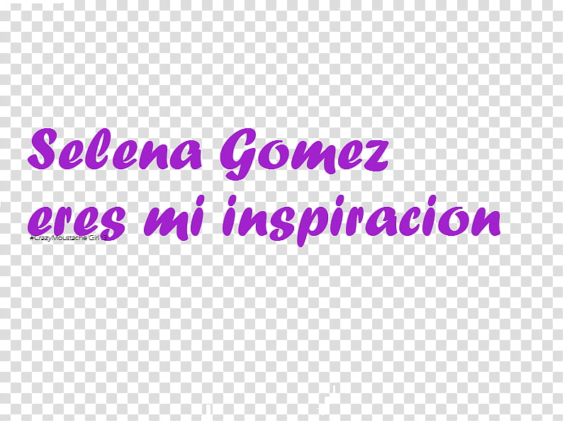 Texto Selena Gomez eres mi inspiracion transparent background PNG clipart