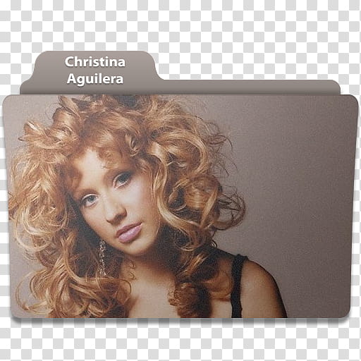 Music Folder , Christina Aguilera folder icon transparent background PNG clipart