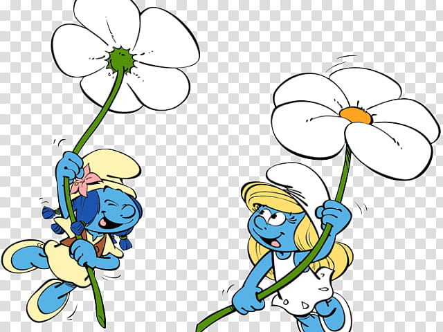 Flower Line Art, SmurfLily, Smurfette, SmurfBlossom, Gargamel, Clumsy Smurf, SmurfStorm, Brainy Smurf transparent background PNG clipart