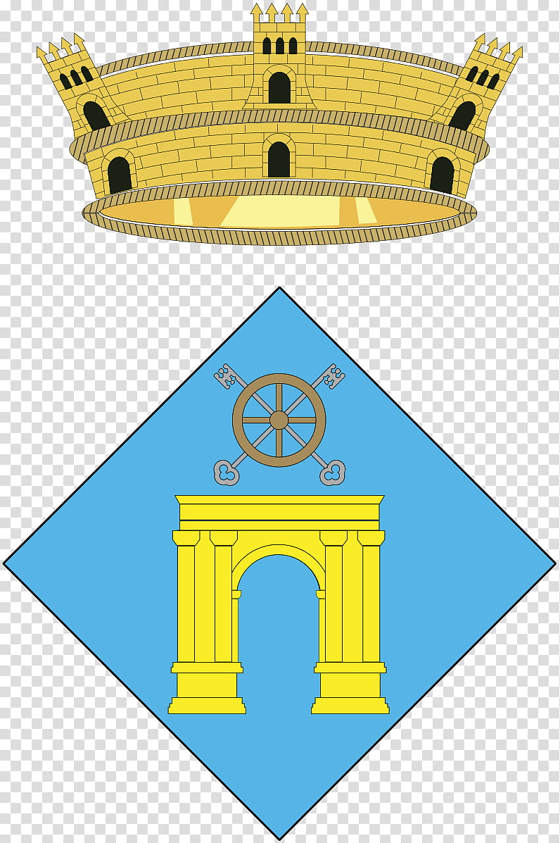 Cartoon Crown, Coat Of Arms, Escutcheon, Heraldry, Blazon, Galero, Mural Crown, Escudo De Vinaixa transparent background PNG clipart