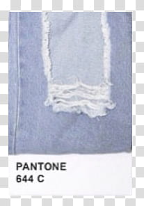 Pantone s, distressed blue denim textile transparent background PNG clipart