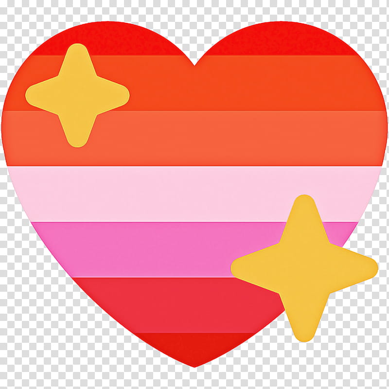 Heart Emoji, Discord, Sticker, Slack, Genderqueer, Red, Yellow, Pink transparent background PNG clipart